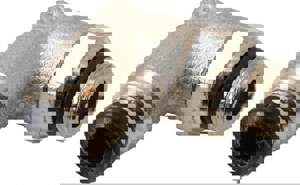 Push-To-Connect Tube to Universal Thread Tube Fitting: Swivel Elbow, 1/8